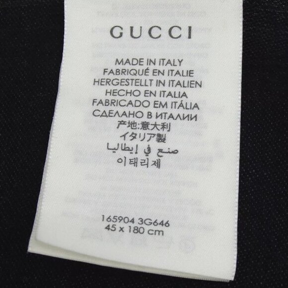 Authentic GUCCI 165904 3G646 GG pattern Stall wool/silk [Used] - Picture 9 of 10